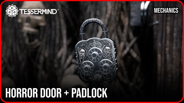 Scary Door + Skull Padlock