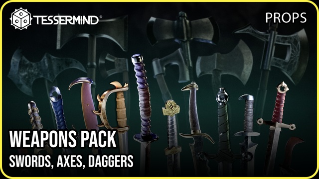 Weapons Pack — Swords, Axes, Daggers